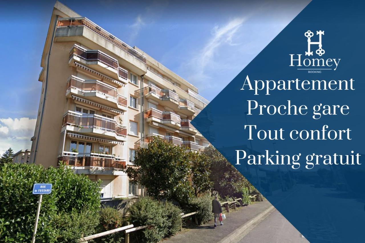 Homey Wood - New - Appartement Avec Une Chambre - Parking Prive Gratuit - Balcon Prive - A 5 Min De La Gare Pour Rejoindre Geneve Annemasse Dış mekan fotoğraf